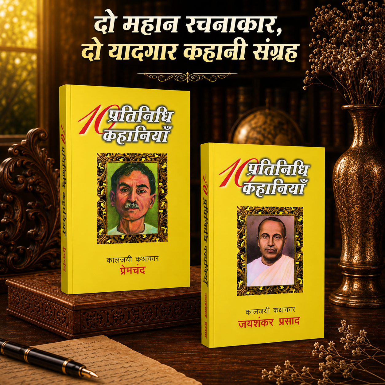 दो महान रचनाकारों के दो कहानी संग्रह (Two Great Story Collections by Two Legendary Writers) Stories in Hindi