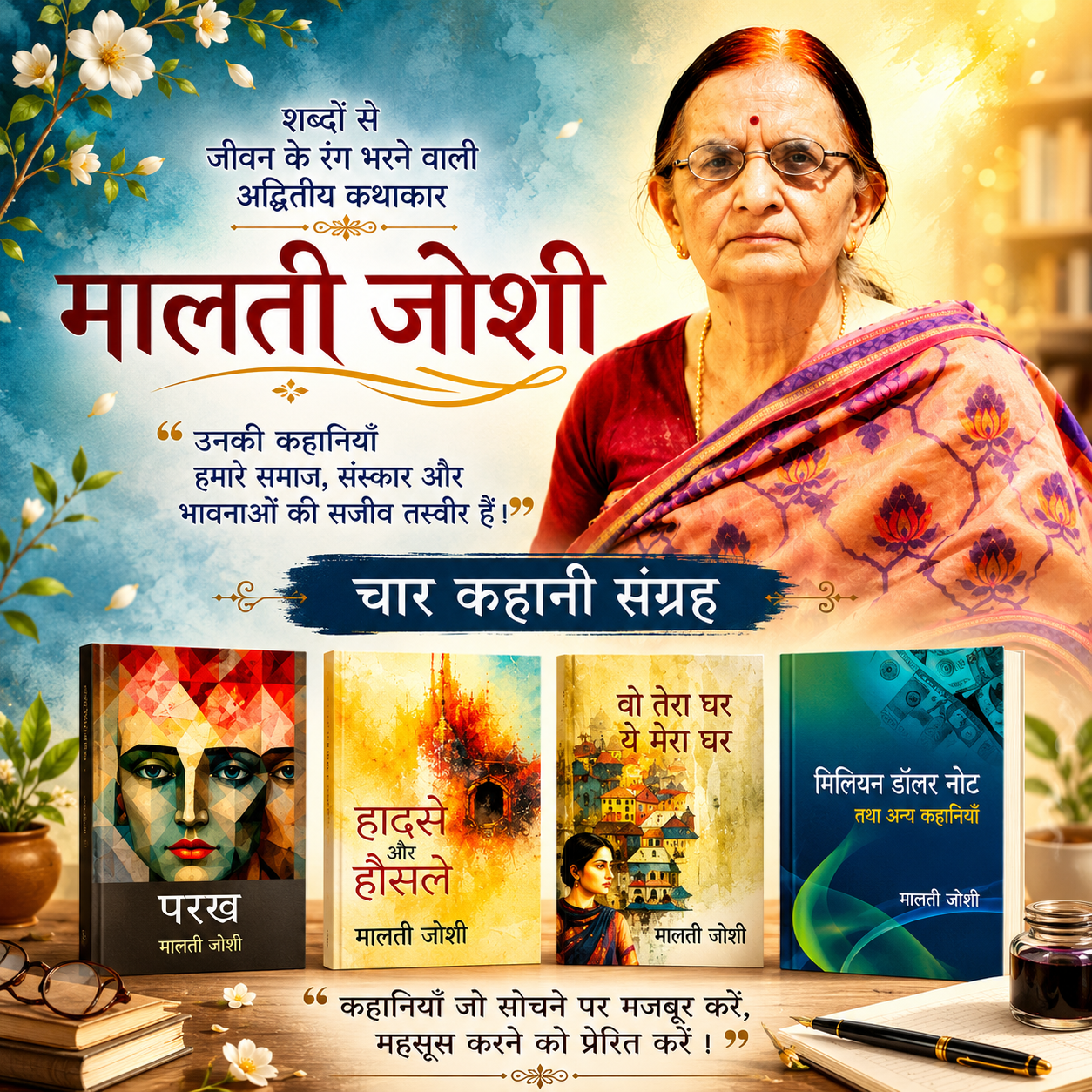 मालती जोशी के 4 कहानी संग्रह (4 Books of stories by Malti Joshi)