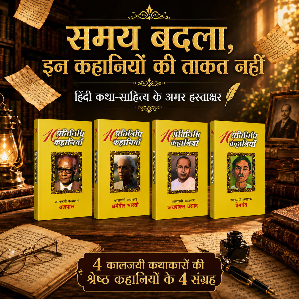 चार महान कथाकार : चार कहानी संग्रह (Four Great Writers: Four Story Collections) Stories in Hindi