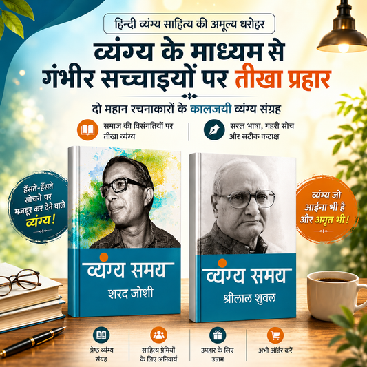 शरद जोशी और श्रीलाल शुक्ल : व्यंग्य समय (2 किताबों सेट) / Sharad Joshi and Shrilal Shukla (Set of 2 Books)